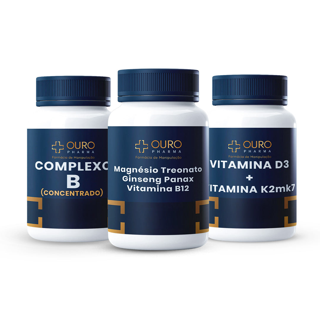 Kit Energia e Rotina - Ouro Pharma - Farmácia de Manipulação