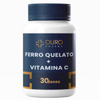Ferro Quelato 40mg + Vitamina C 250mg - Ouro Pharma – Farmácia de Manipulação