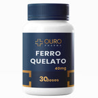 Ferro Quelato 40mg 30 ou 60 cápsulas - Ouro Pharma – Farmácia de Manipulação