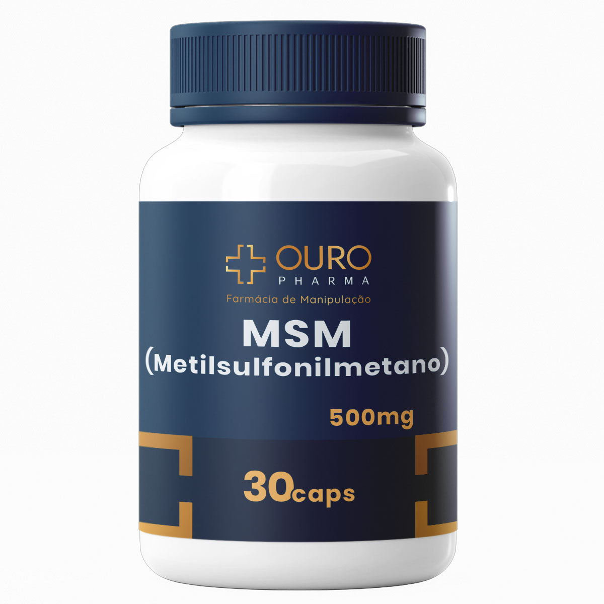 MSM 500mg (Metilsulfonilmetano) Enxofre Orgânico - 30 ou 60 cápsulas - Ouro Pharma – Farmácia de Manipulação