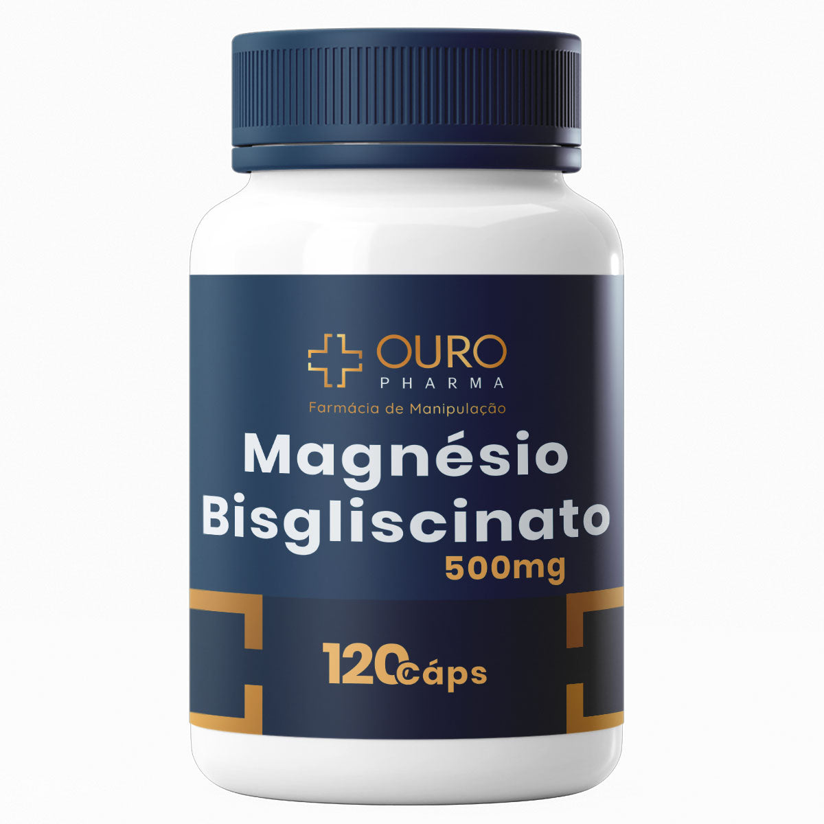 Magnésio Bisgliscinato 500mg -  60 ou 120 cápsulas - Ouro Pharma – Farmácia de Manipulação