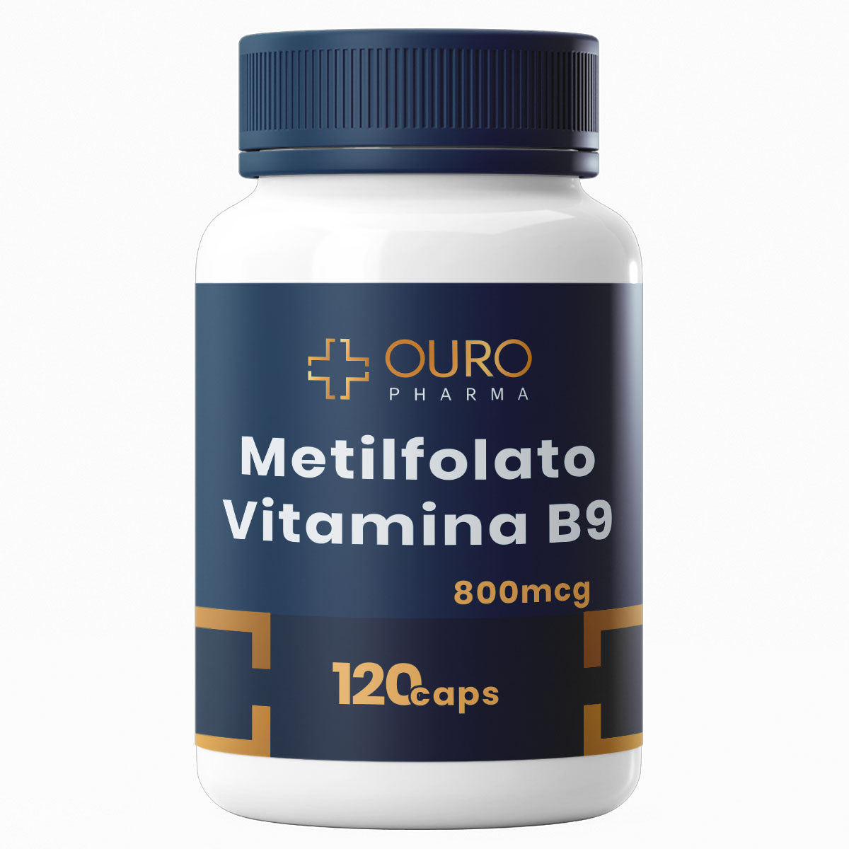 Vitamina B9 (Metilfolato) 800mcg  - 60 ou 120 cápsulas - Ouro Pharma – Farmácia de Manipulação