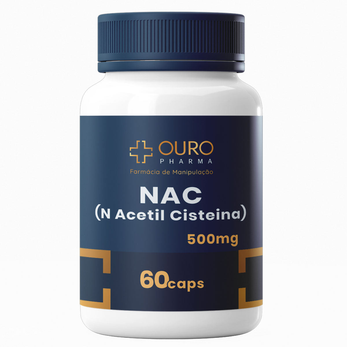 NAC - N-Acetilcisteína - 60 ou 120 cápsulas - 120 ou 60 cápsulas - Ouro Pharma – Farmácia de Manipulação