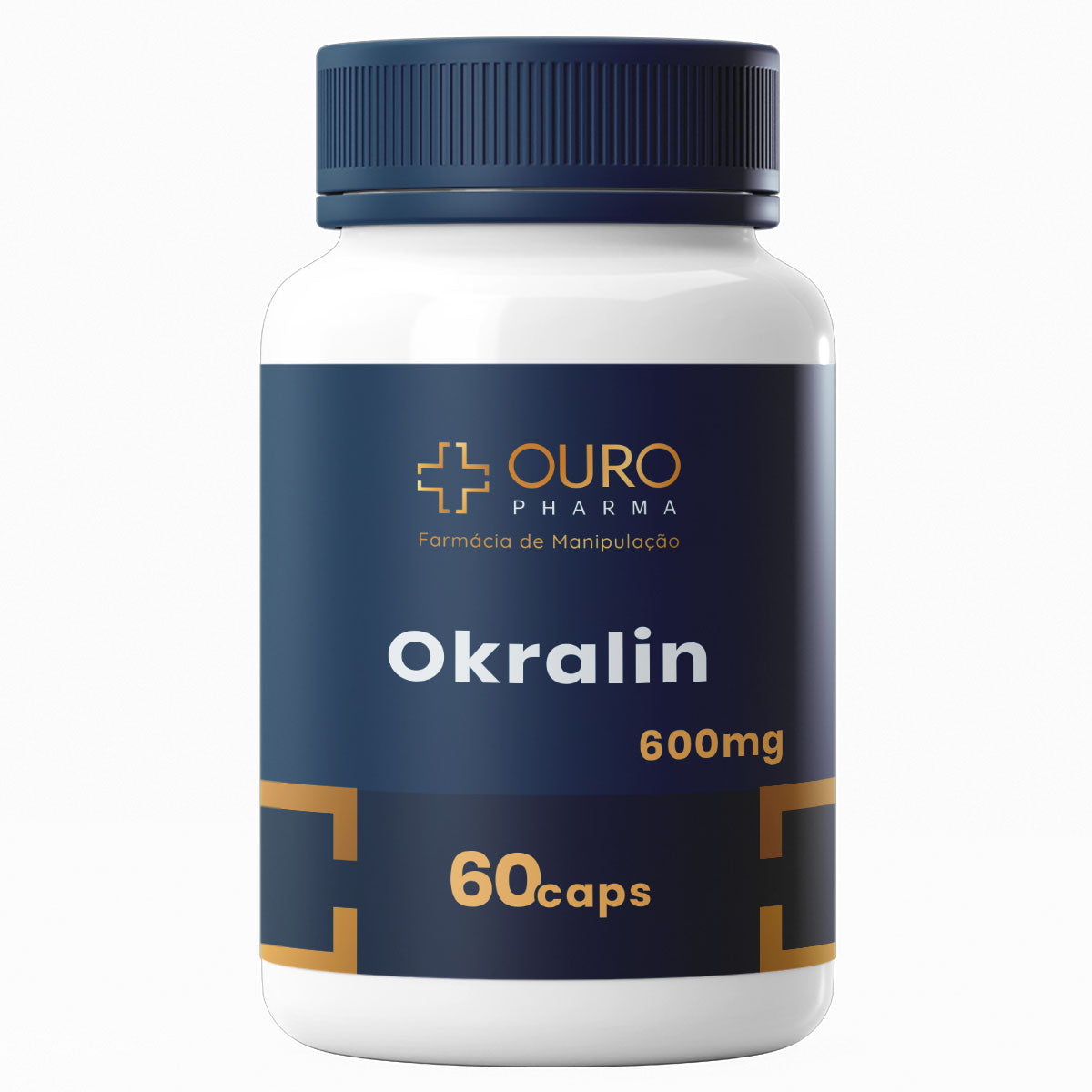 Okralin 600mg - Original Galena - 30 ou 60 Cápsulas - Ouro Pharma – Farmácia de Manipulação