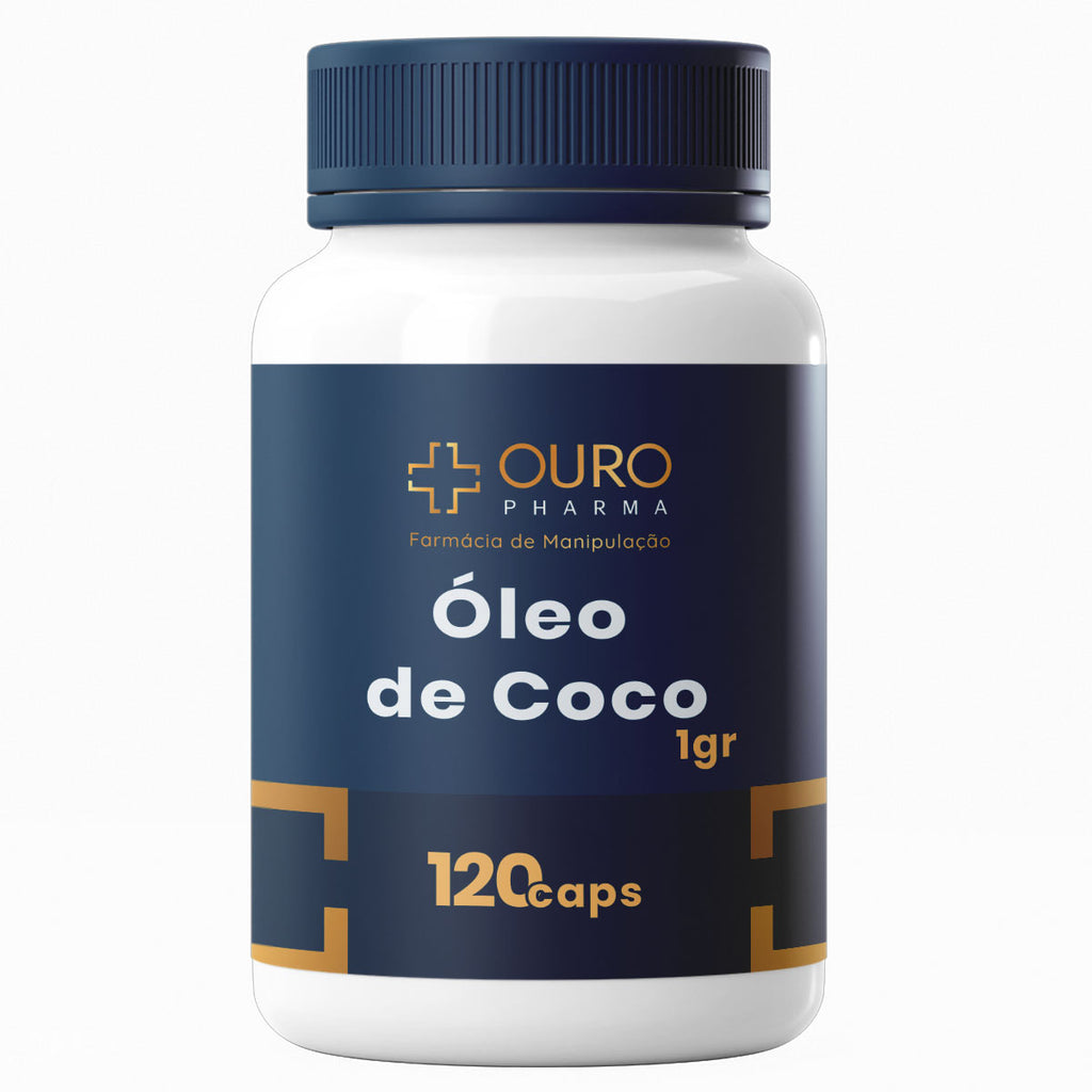 Óleo de Coco 1gr  60 ou 120 cápsulas - Ouro Pharma – Farmácia de Manipulação