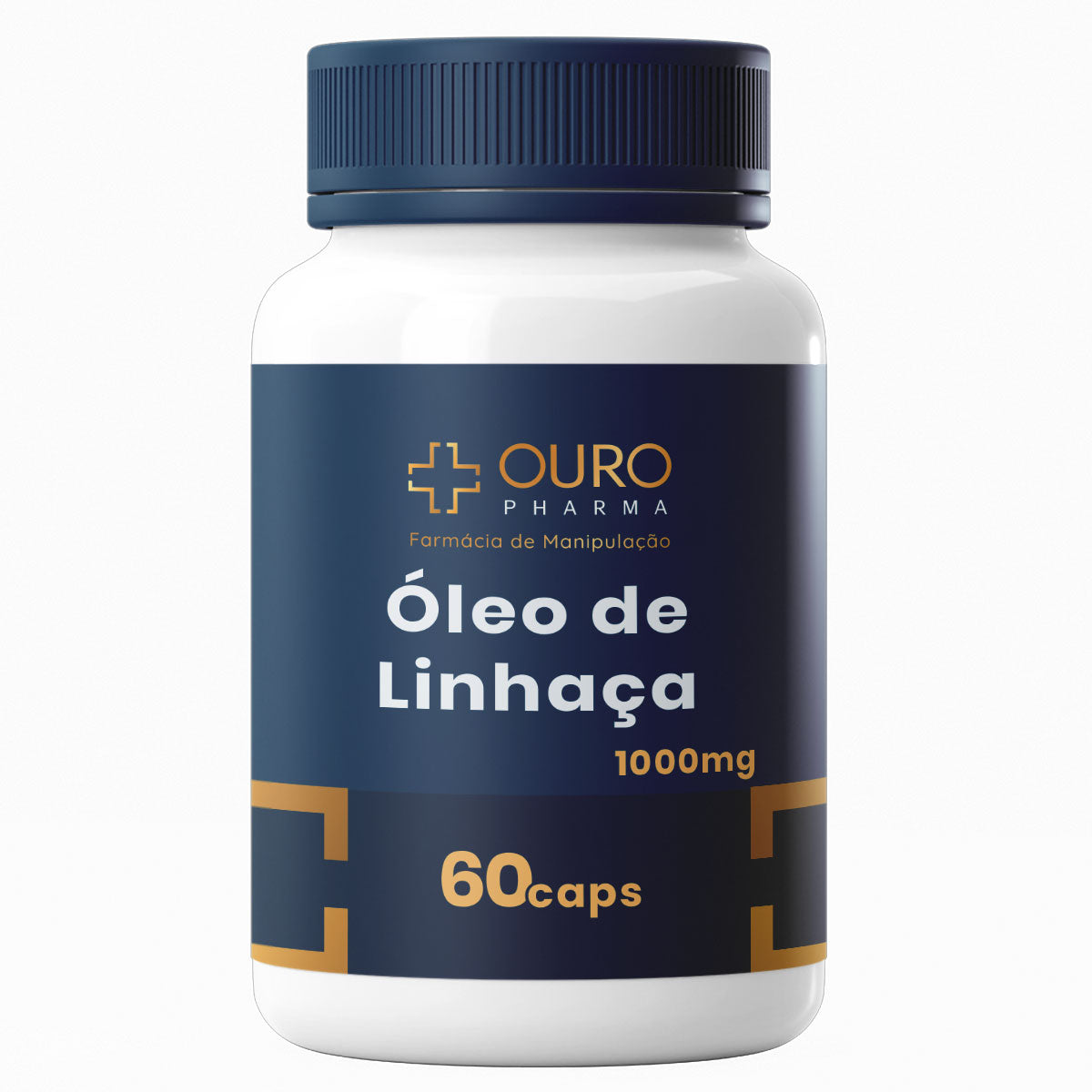 Óleo de Linhaça 1000mg - 60 ou 120 cápsulas - Ouro Pharma – Farmácia de Manipulação