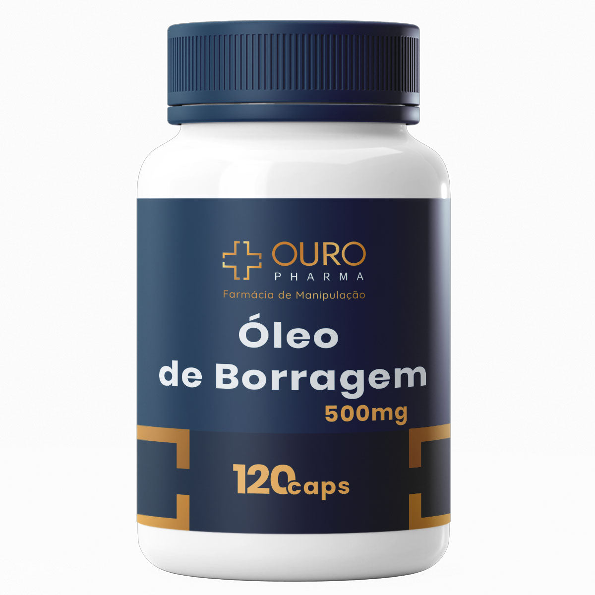 Óleo de Borragem 500mg - 60 ou 120 cápsulas - Ouro Pharma – Farmácia de Manipulação