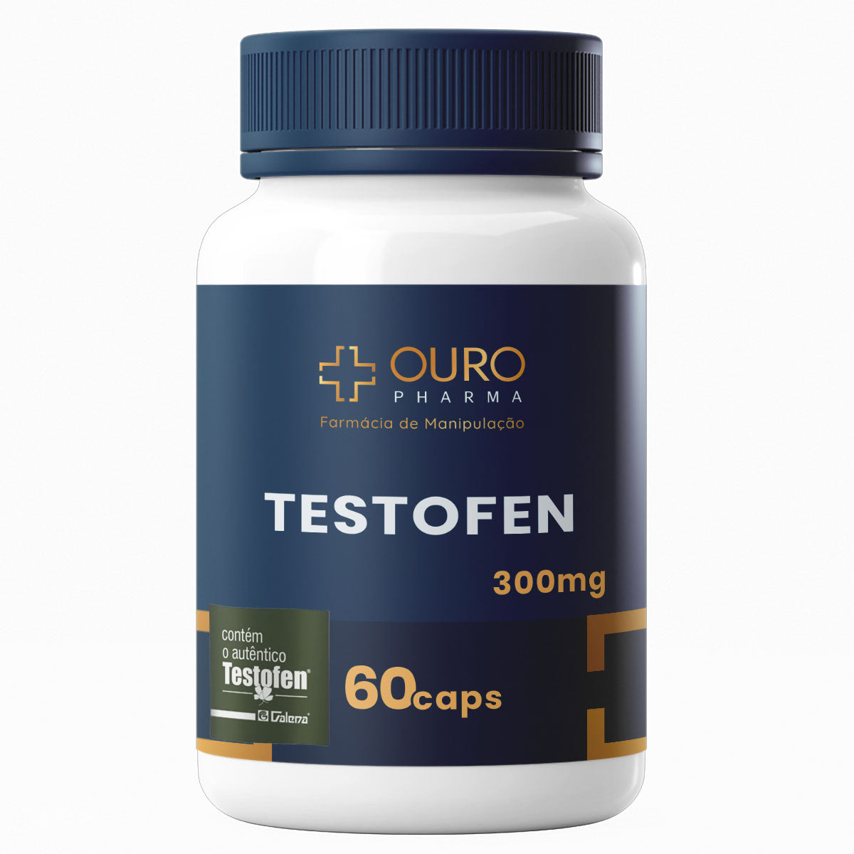 Testofen 300mg - 30 ou 60 cápsulas - Ouro Pharma - Farmácia de Manipulação