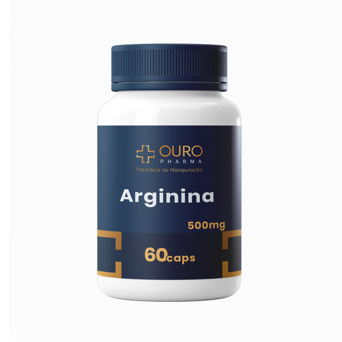 Arginina 500mg - 60 ou 120 cápsulas - Ouro Pharma – Farmácia de Manipulação