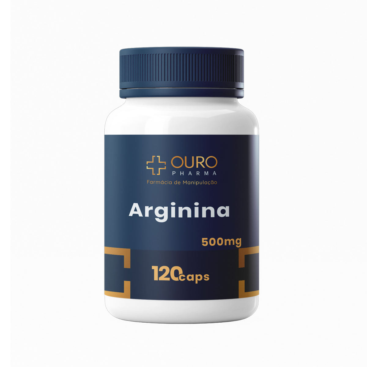 Arginina 500mg - 60 ou 120 cápsulas - Ouro Pharma – Farmácia de Manipulação