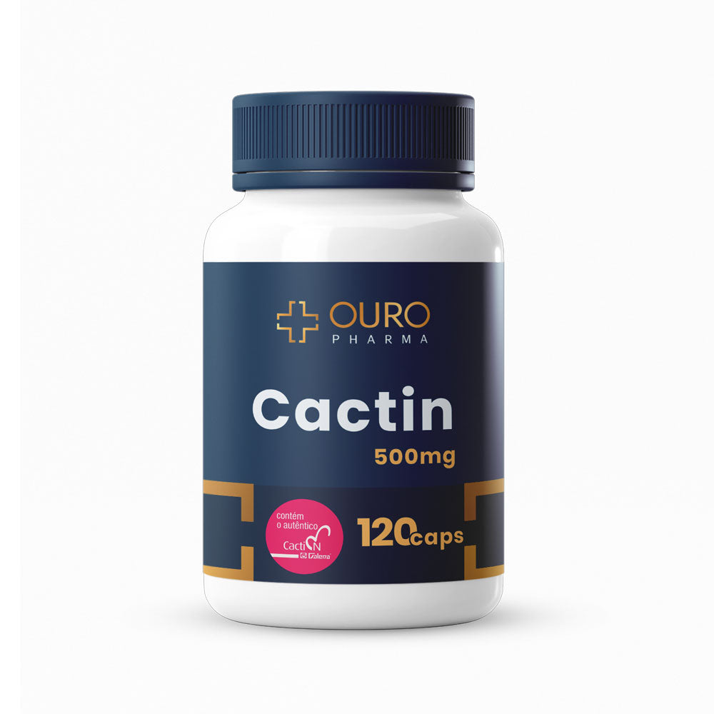 Cactin® 500mg (Galena Farmacêutica - Com selo de Autenticidade) -  60 ou 120 cápsulas - Ouro Pharma – Farmácia de Manipulação