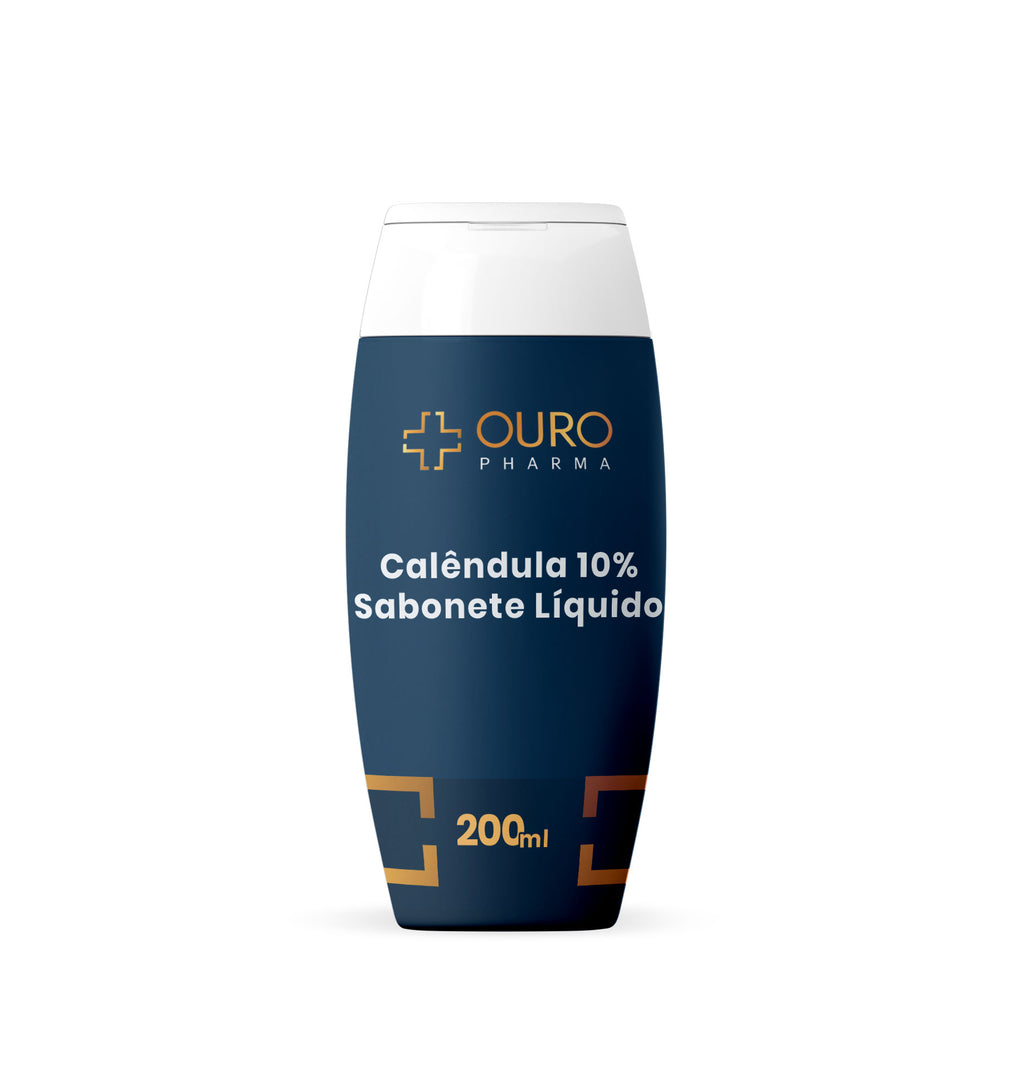 Calêndula 10% - Sabonete Líquido 100ml ou 200ml - Ouro Pharma – Farmácia de Manipulação