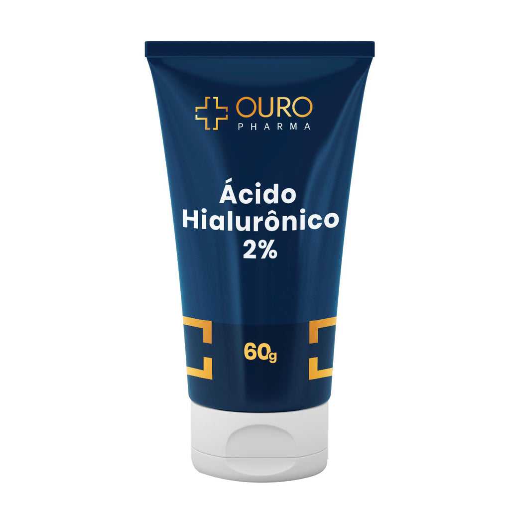 Creme Ácido Hialurônico 2% - 30gr, 60gr e 100gr - Ouro Pharma – Farmácia de Manipulação