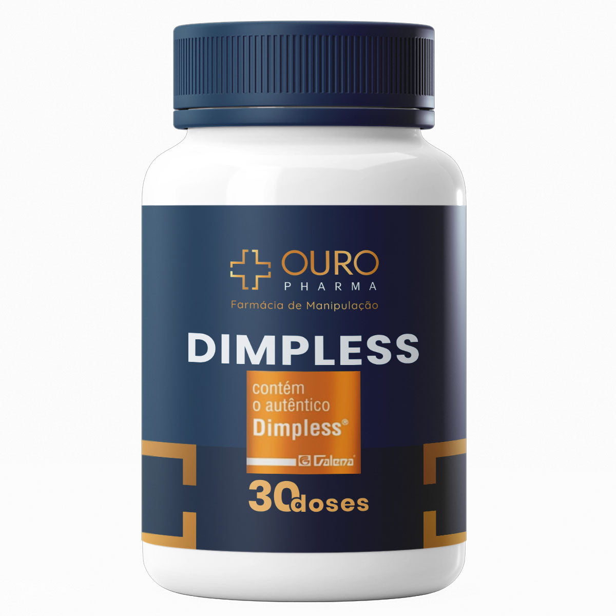 Dimpless 40mg - Celulite, inflamação e estresse oxidativo - 30 ou 60 cápsulas - Ouro Pharma – Farmácia de Manipulação