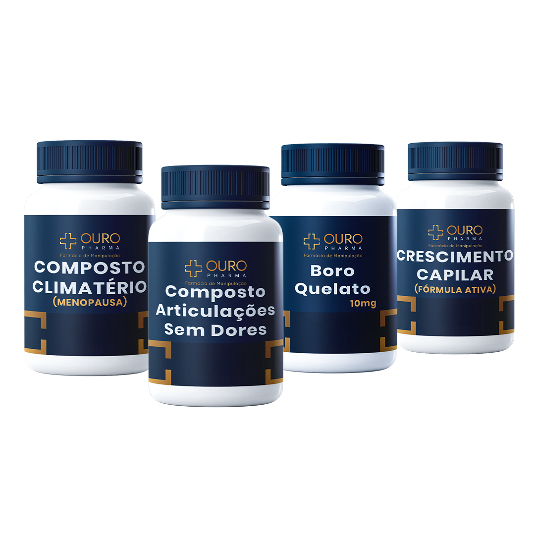Kit Campeão em Campo - Ouro Pharma - Farmácia de Manipulação