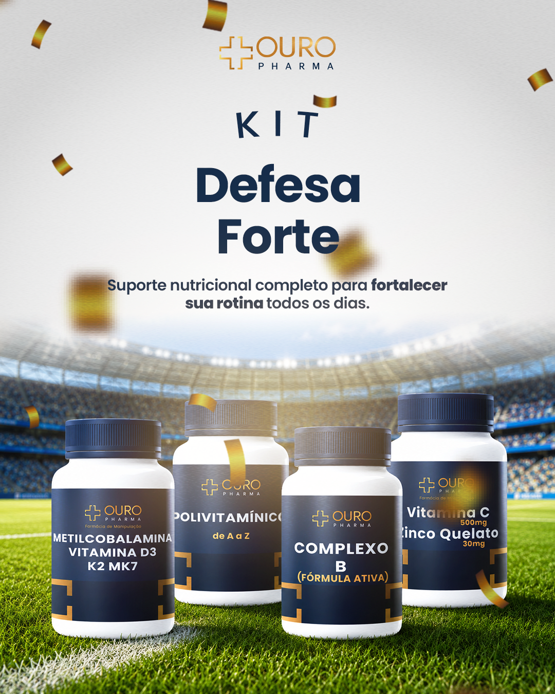 Kit Defesa Forte - Ouro Pharma - Farmácia de Manipulação