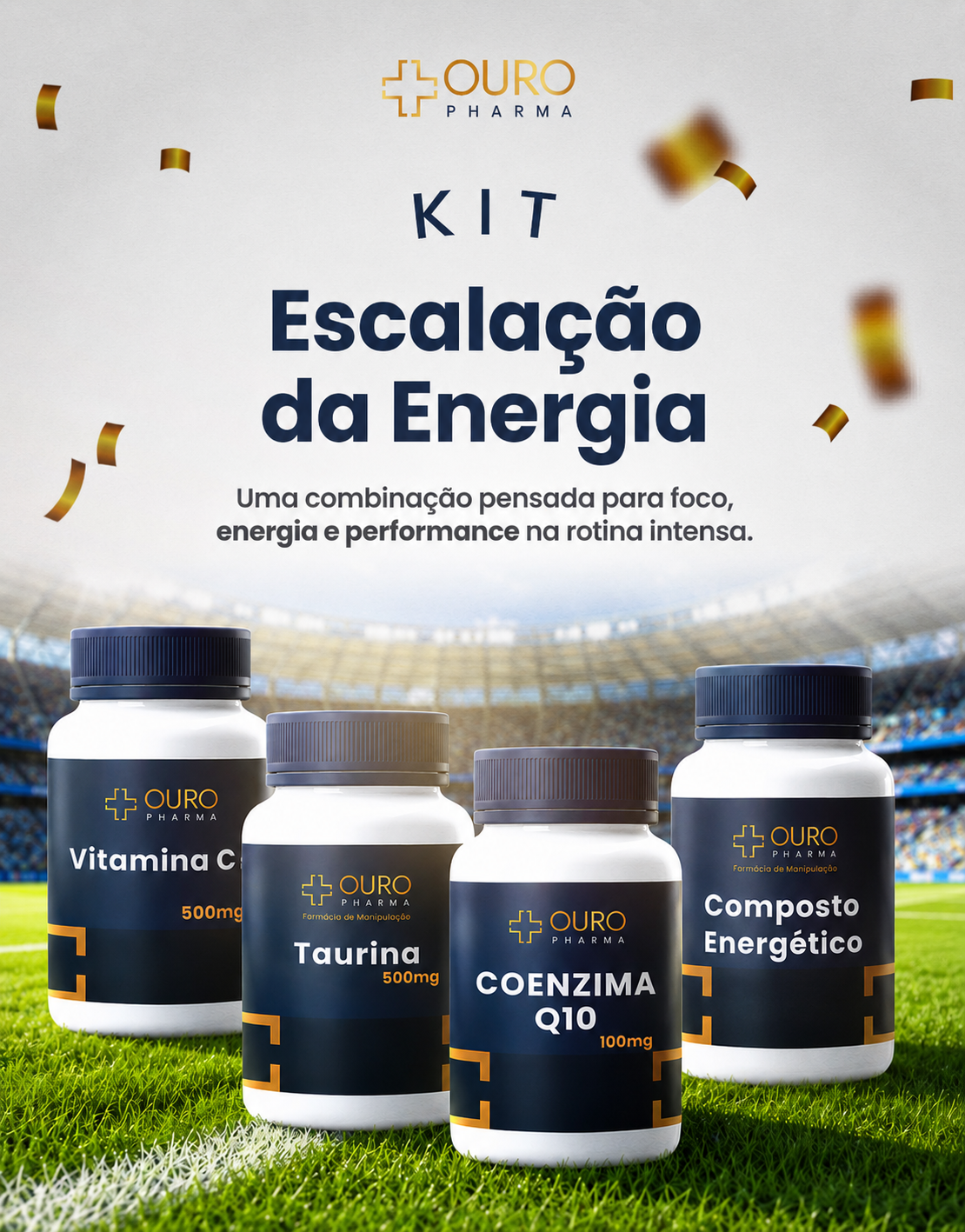 Kit Escalação da Energia - Ouro Pharma - Farmácia de Manipulação