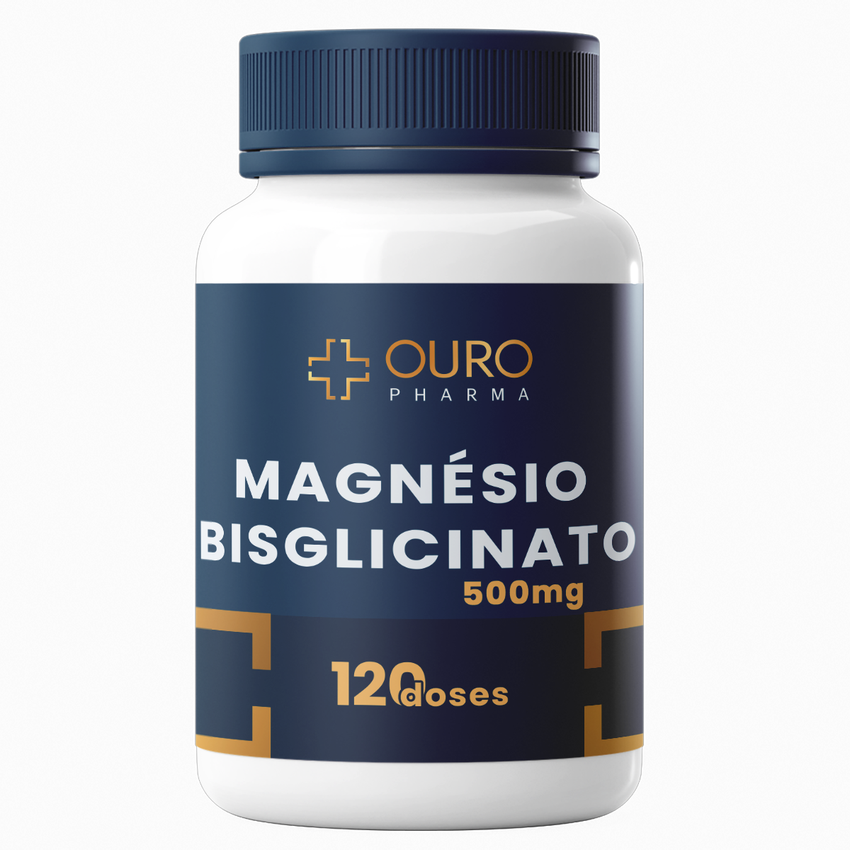 Magnésio Bisgliscinato 500mg -  60 ou 120 cápsulas - Ouro Pharma – Farmácia de Manipulação