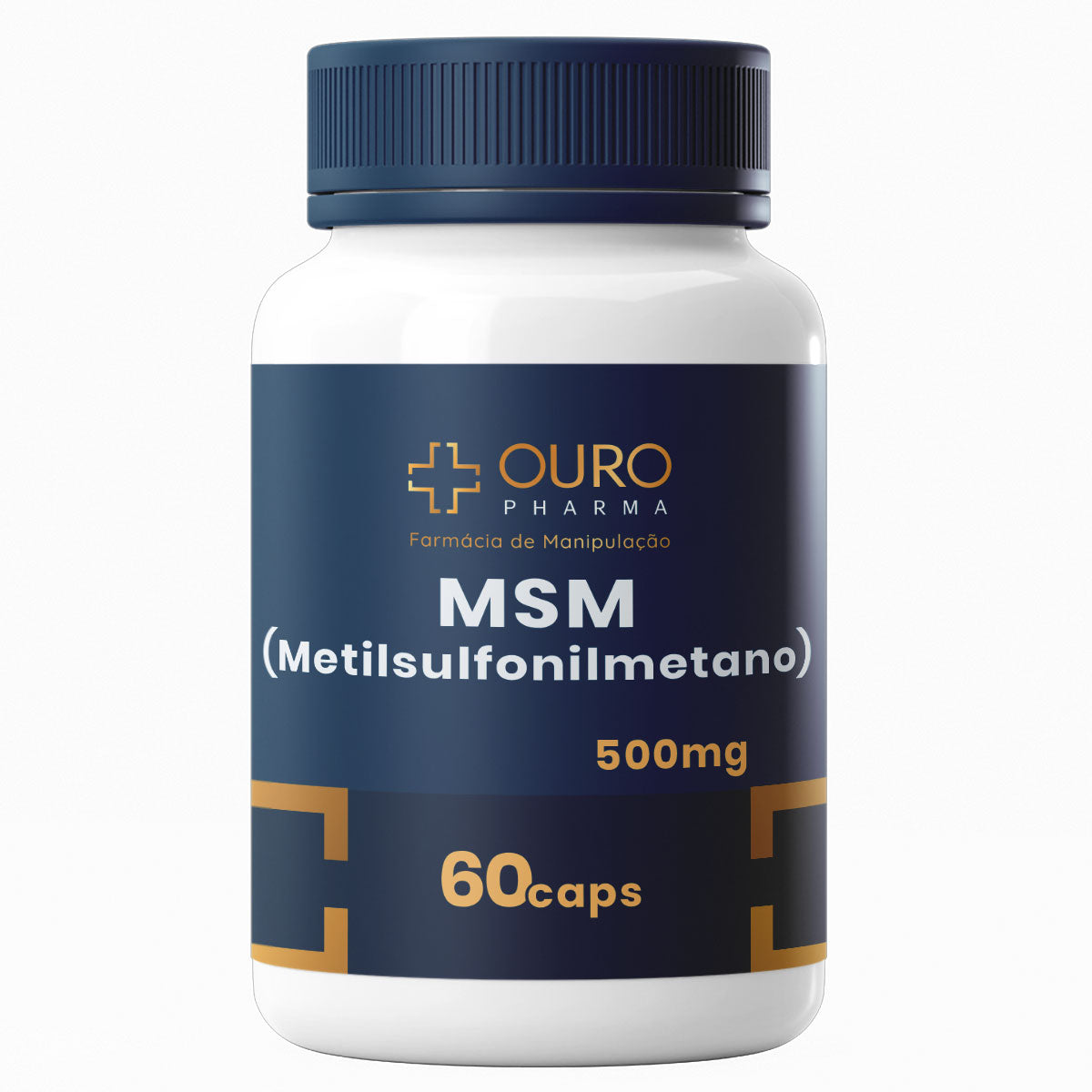 MSM 500mg (Metilsulfonilmetano) Enxofre Orgânico - 30 ou 60 cápsulas - Ouro Pharma – Farmácia de Manipulação