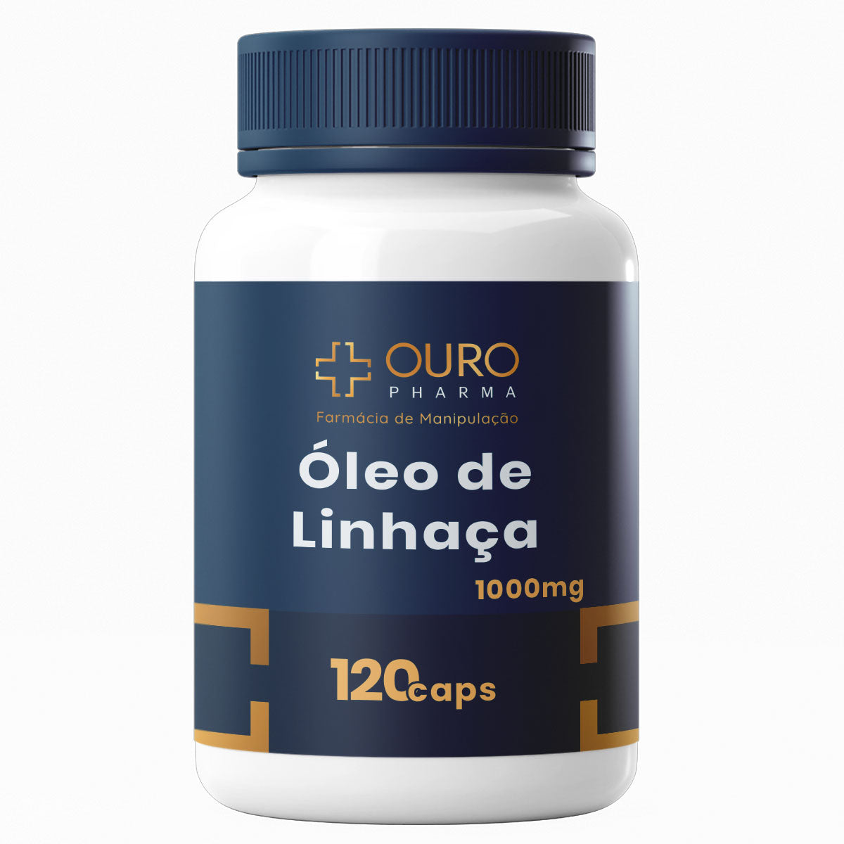 Óleo de Linhaça 1000mg - 60 ou 120 cápsulas - Ouro Pharma – Farmácia de Manipulação