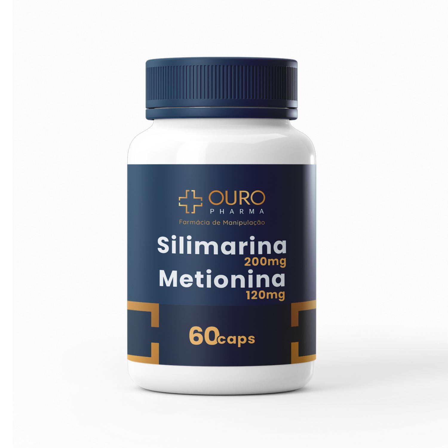 Silimarina (Cardo Mariano) 200mg com Metionina 120mg - 60 ou 120 cápsulas